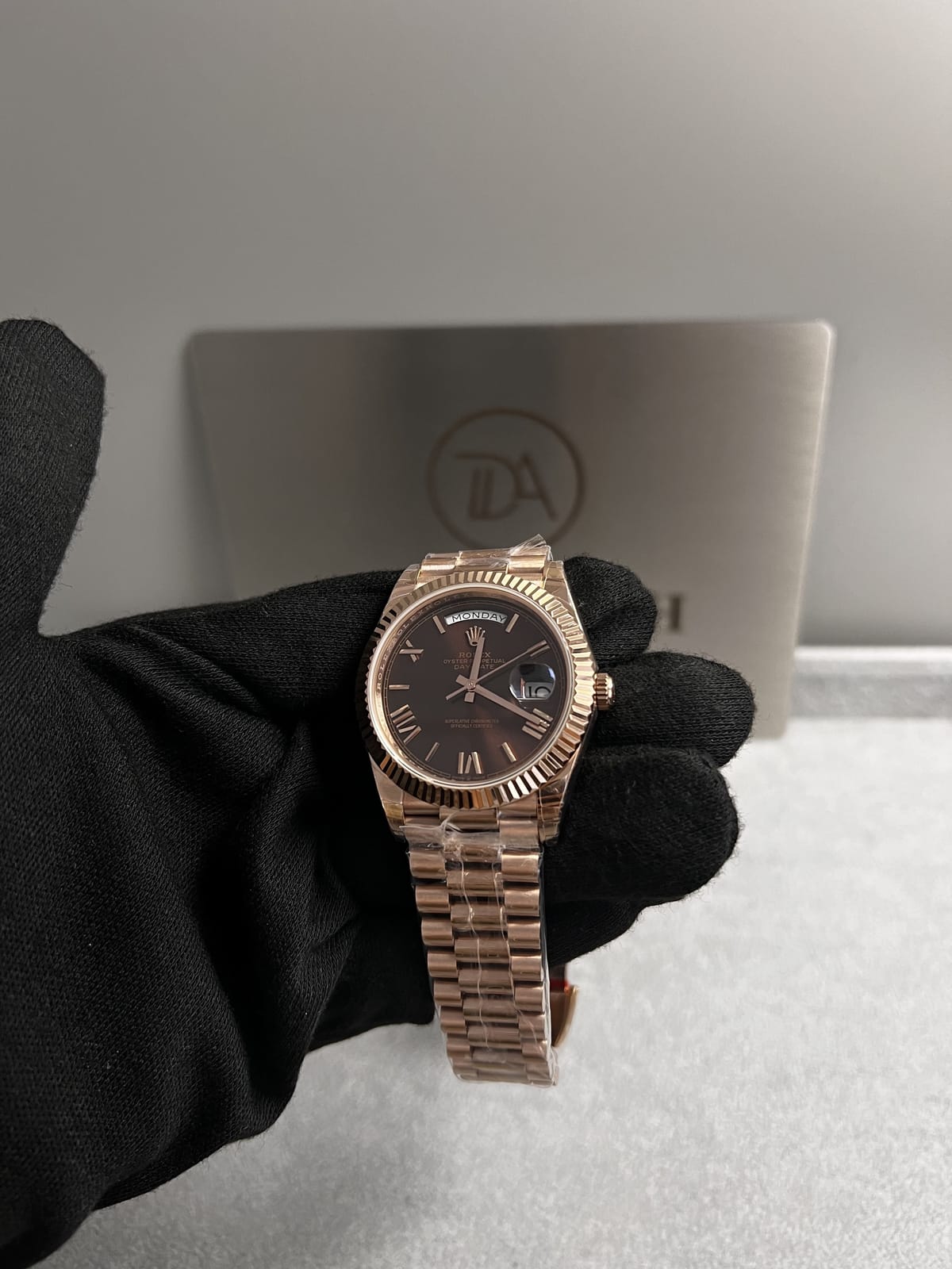 롤렉스 데이데이트 로즈골드 금통 초코판 40mm 7