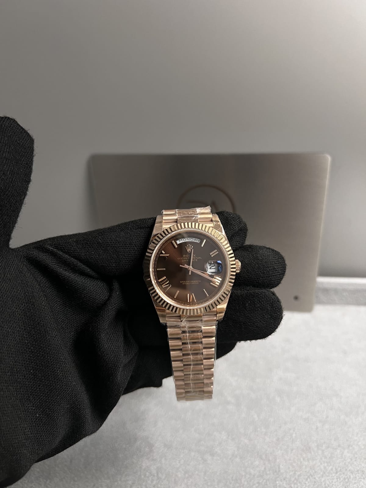 롤렉스 데이데이트 로즈골드 금통 초코판 40mm 9