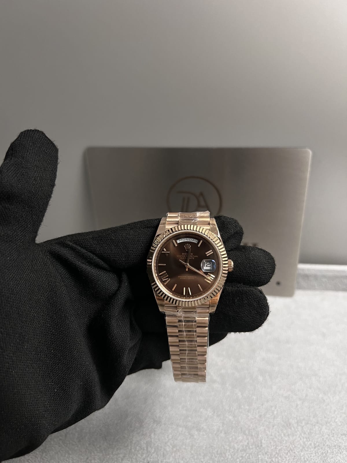 롤렉스 데이데이트 로즈골드 금통 초코판 40mm 10