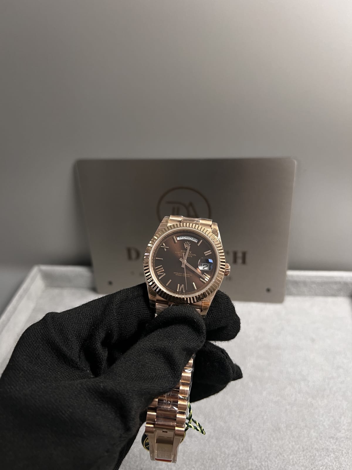 롤렉스 데이데이트 로즈골드 금통 초코판 40mm 11