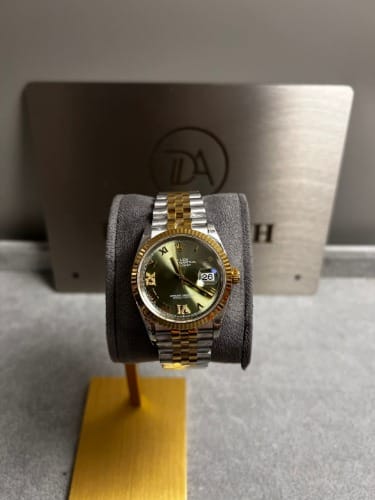 롤렉스 데이저스트 콤비 올리브그린 로만 다이아셋팅 36mm