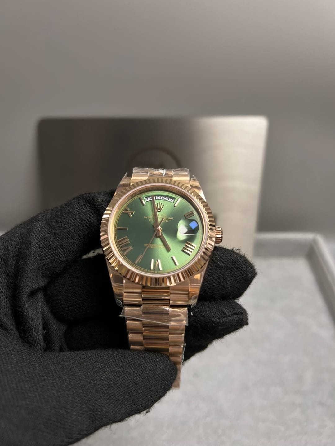 롤렉스 데이데이트 로즈골드 금통 올리브그린 40mm 6