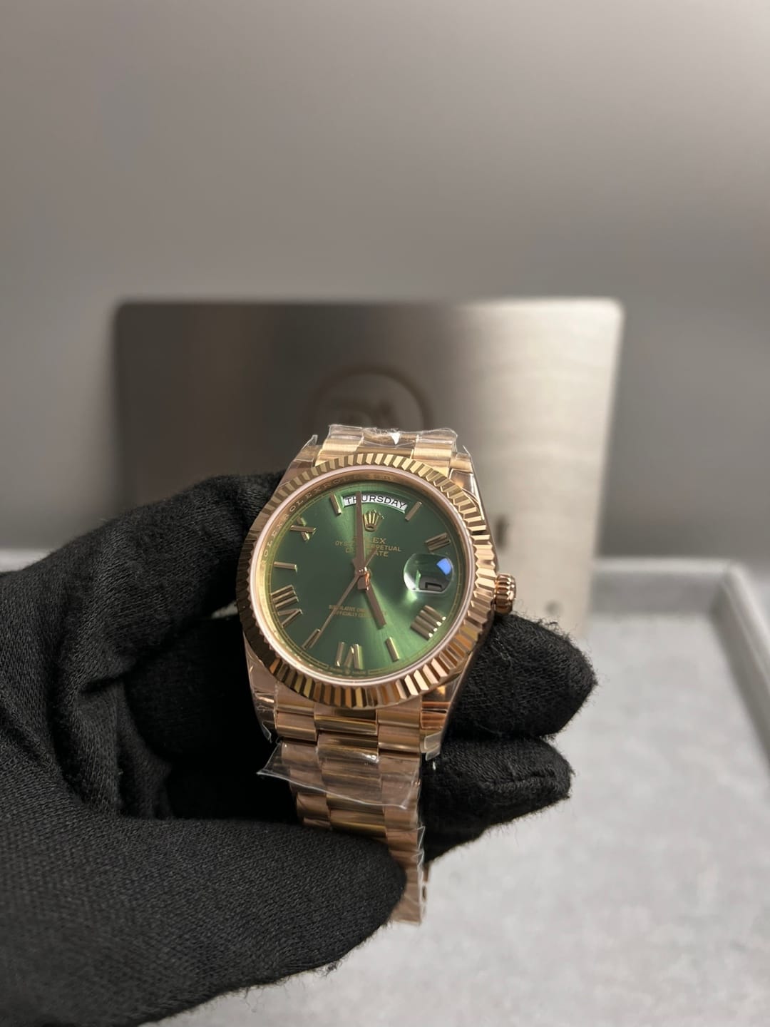 롤렉스 데이데이트 로즈골드 금통 올리브그린 40mm 8