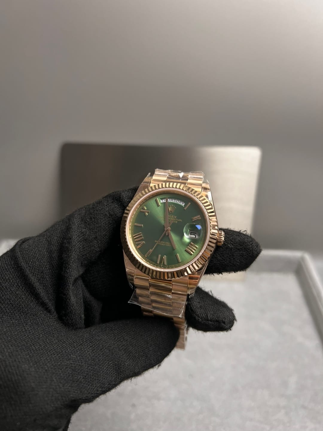 롤렉스 데이데이트 로즈골드 금통 올리브그린 40mm 11
