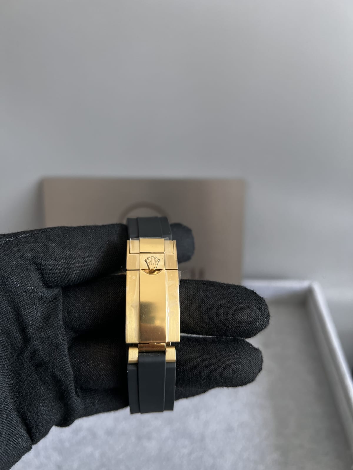 롤렉스 데이토나 옐로우골드금통 검판 러버밴드 40mm 14