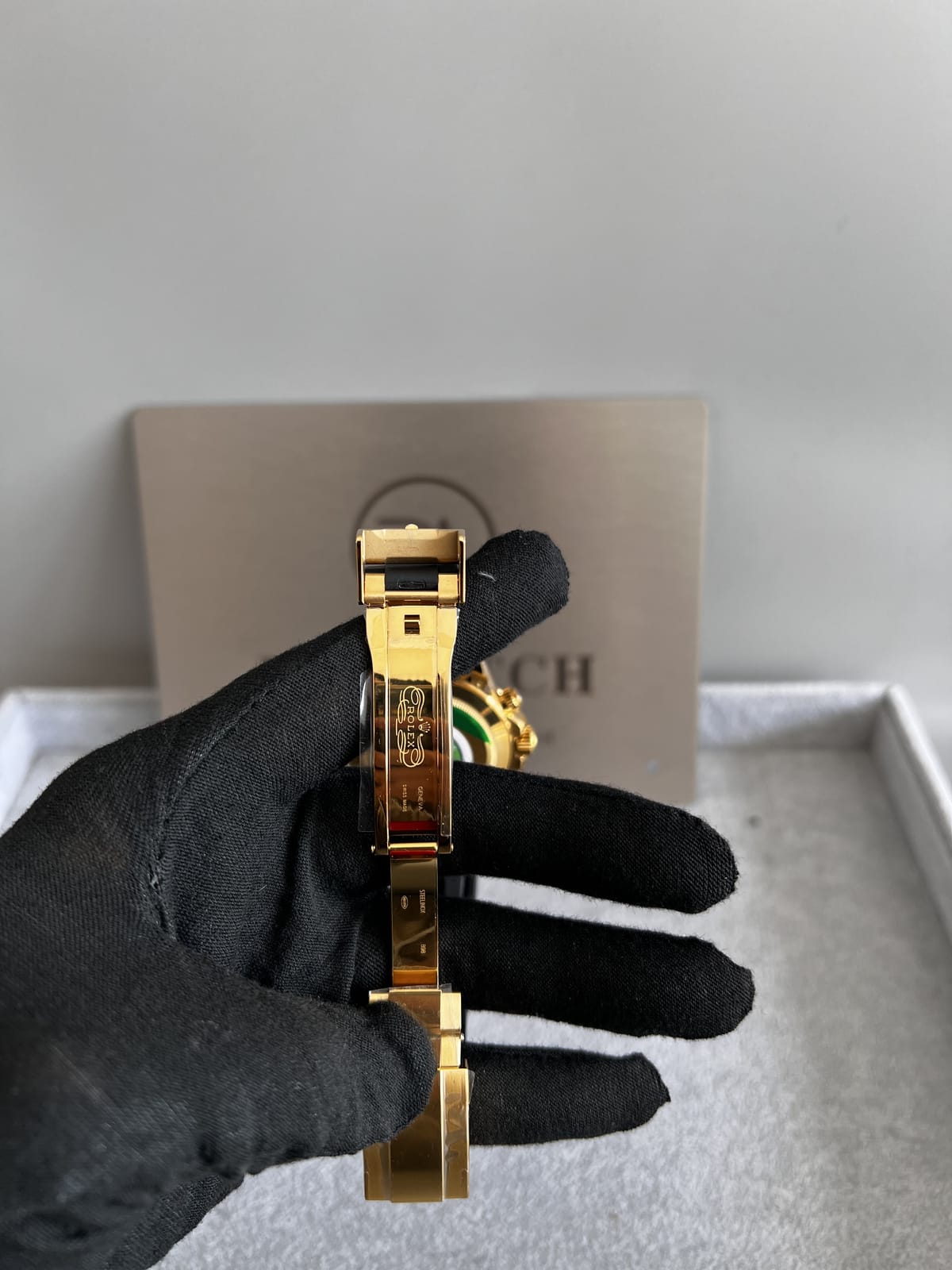 롤렉스 데이토나 옐로우골드금통 검판 러버밴드 40mm 16