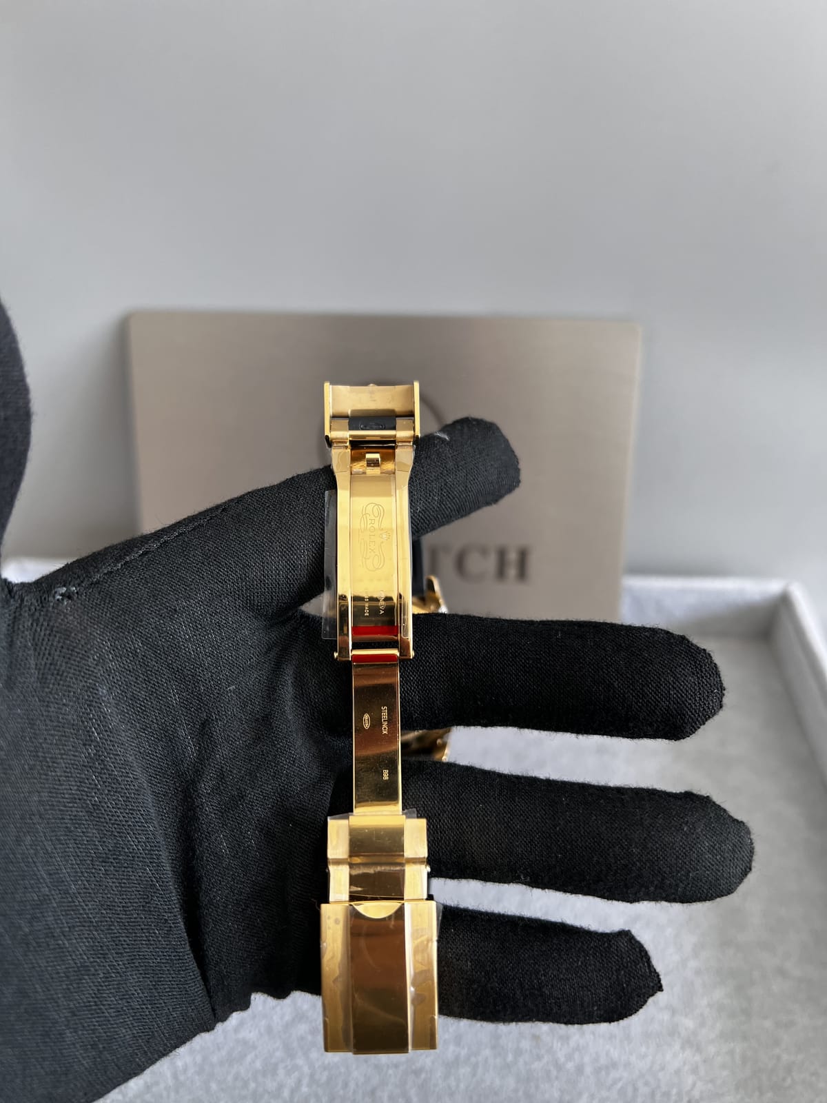 롤렉스 데이토나 옐로우골드금통 검판 러버밴드 40mm 17
