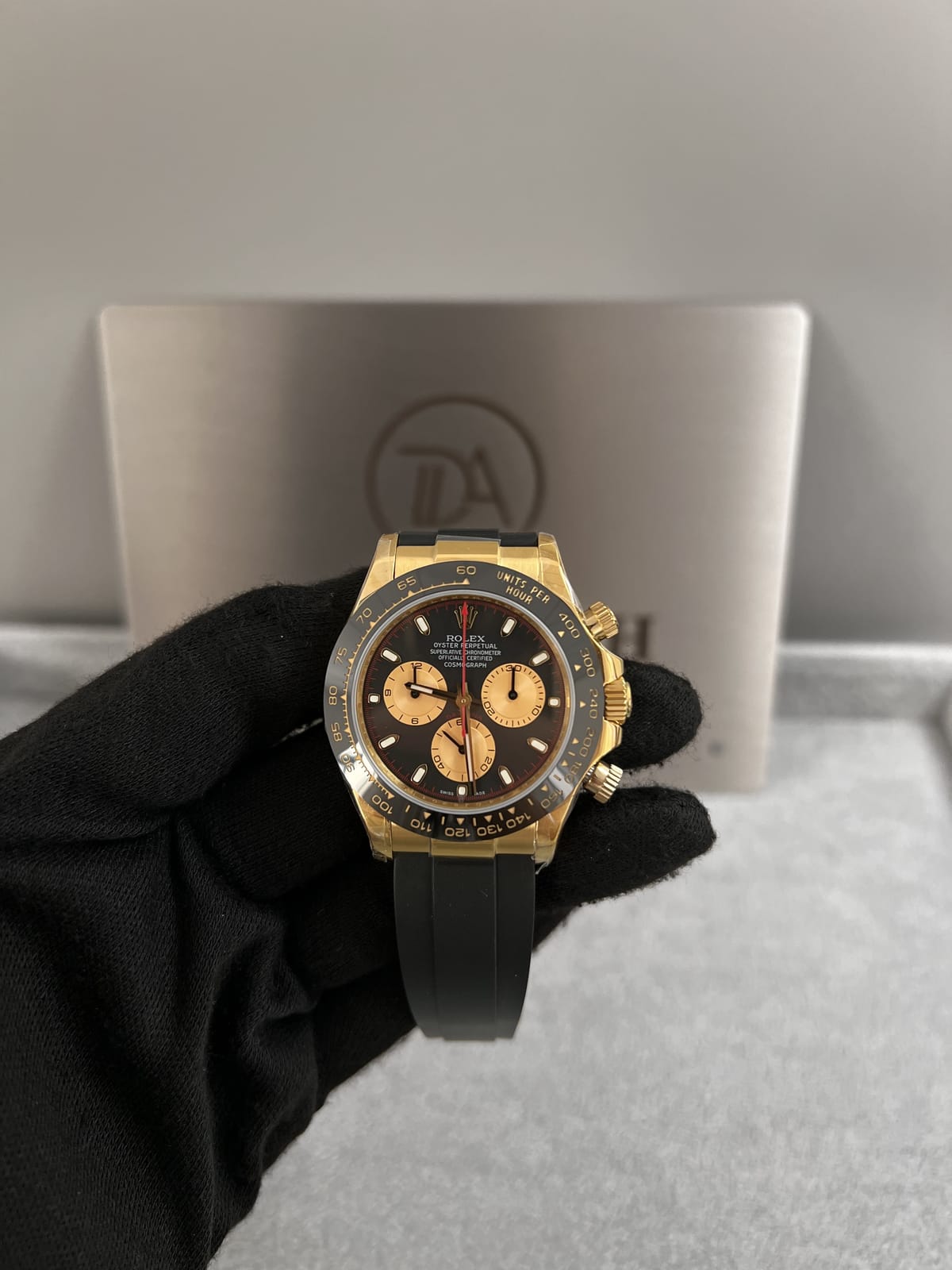 롤렉스 데이토나 옐로우골드 금통 검판 러버밴드 40mm 4