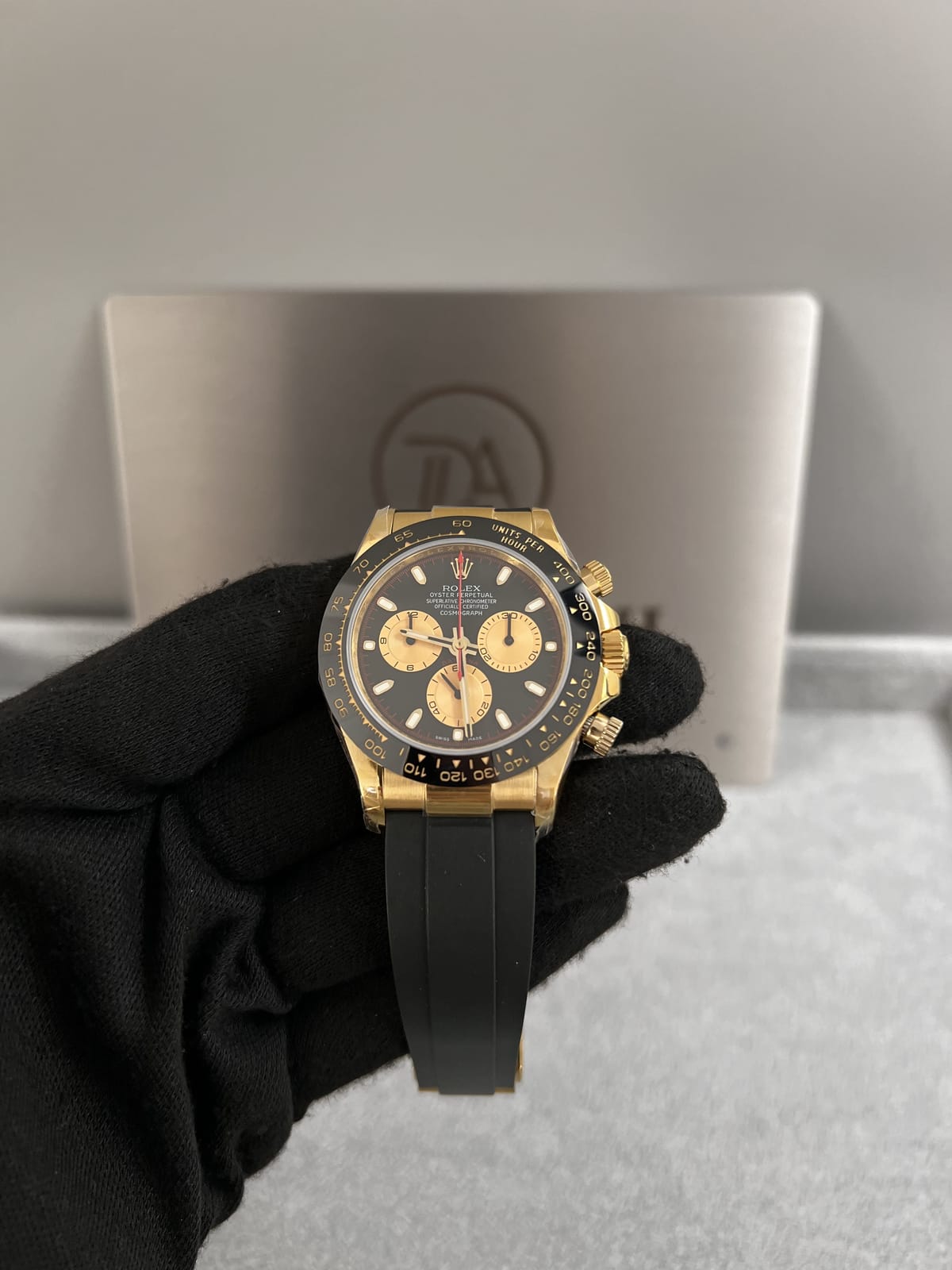롤렉스 데이토나 옐로우골드 금통 검판 러버밴드 40mm 5