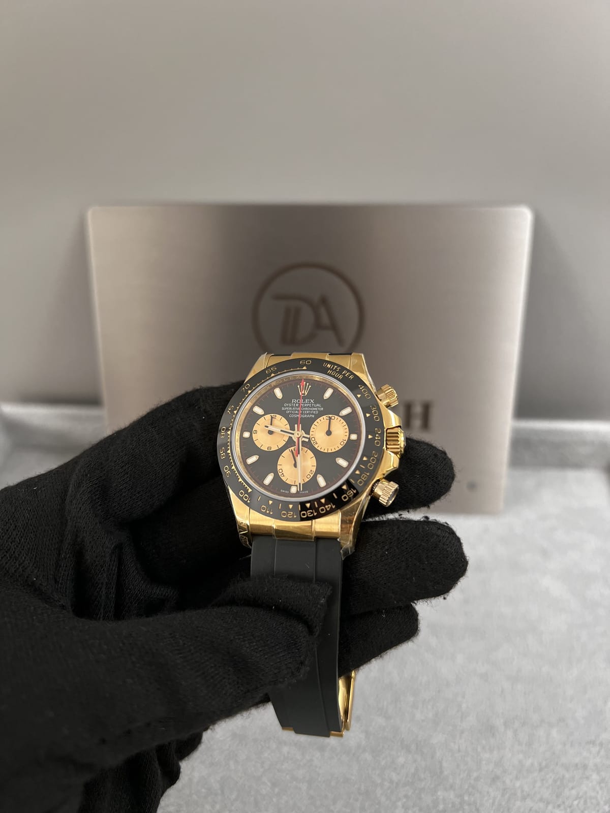 롤렉스 데이토나 옐로우골드 금통 검판 러버밴드 40mm 7