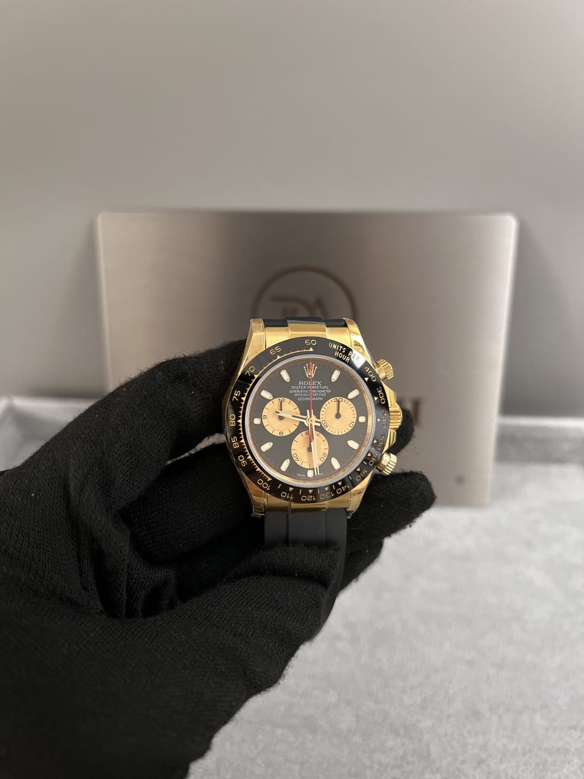 롤렉스 데이토나 옐로우골드 금통 검판 러버밴드 40mm 9