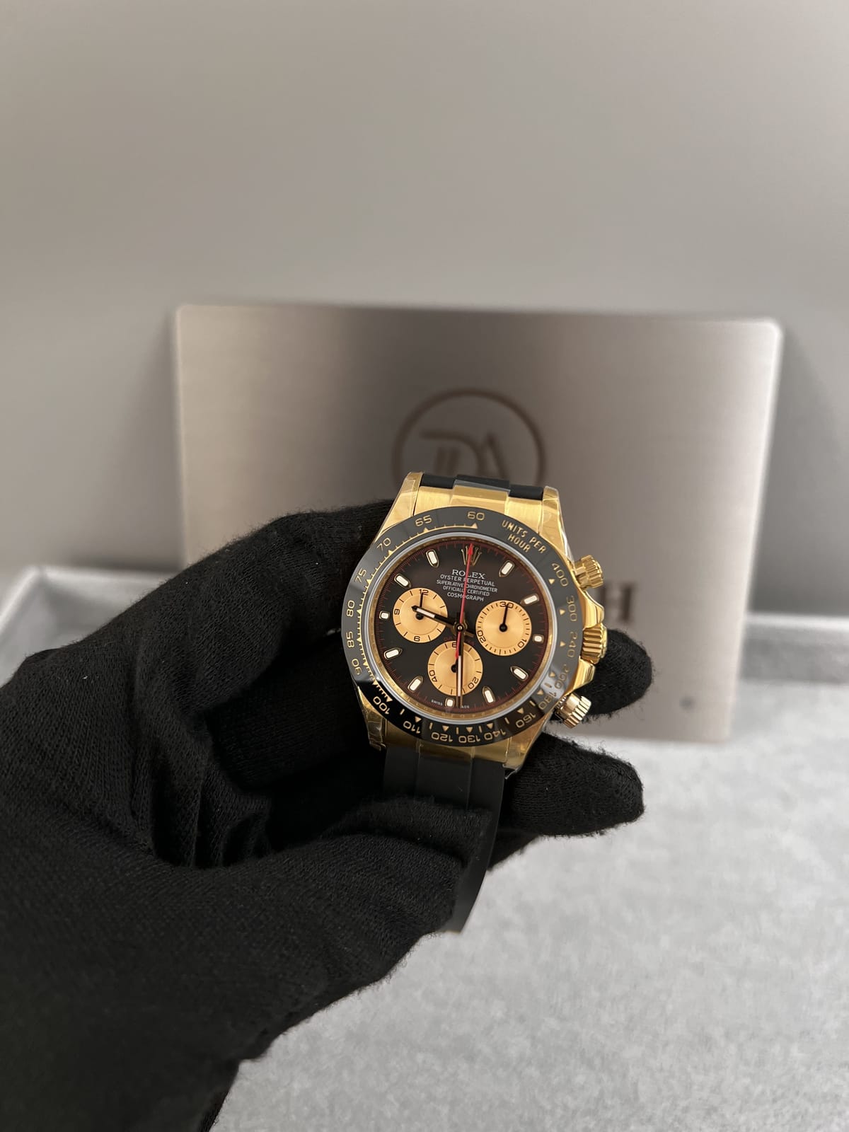 롤렉스 데이토나 옐로우골드 금통 검판 러버밴드 40mm 10