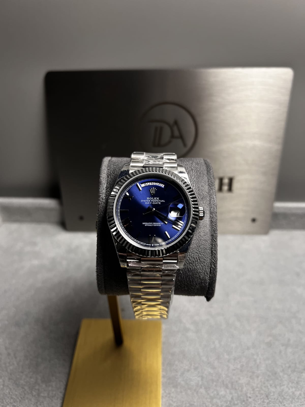 롤렉스 데이데이트 로만 블루다이얼 40mm 3