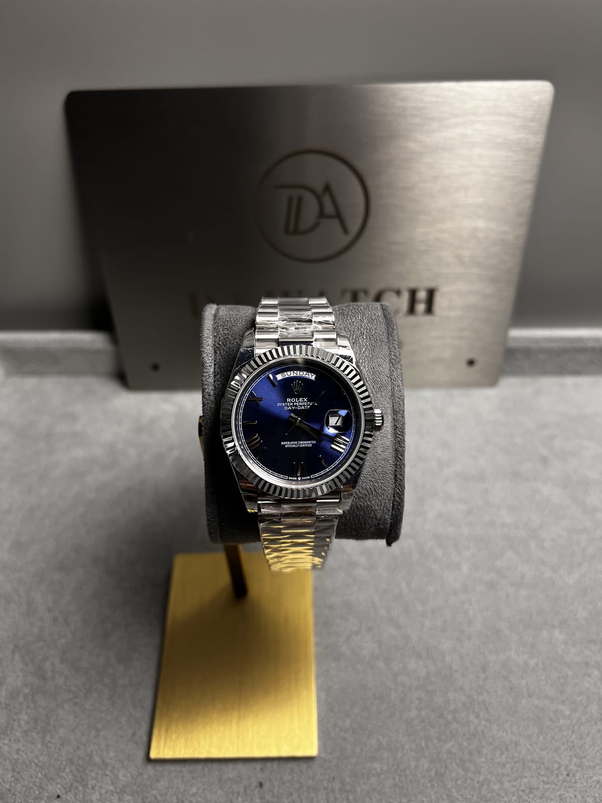 롤렉스 데이데이트 로만 블루다이얼 40mm 21