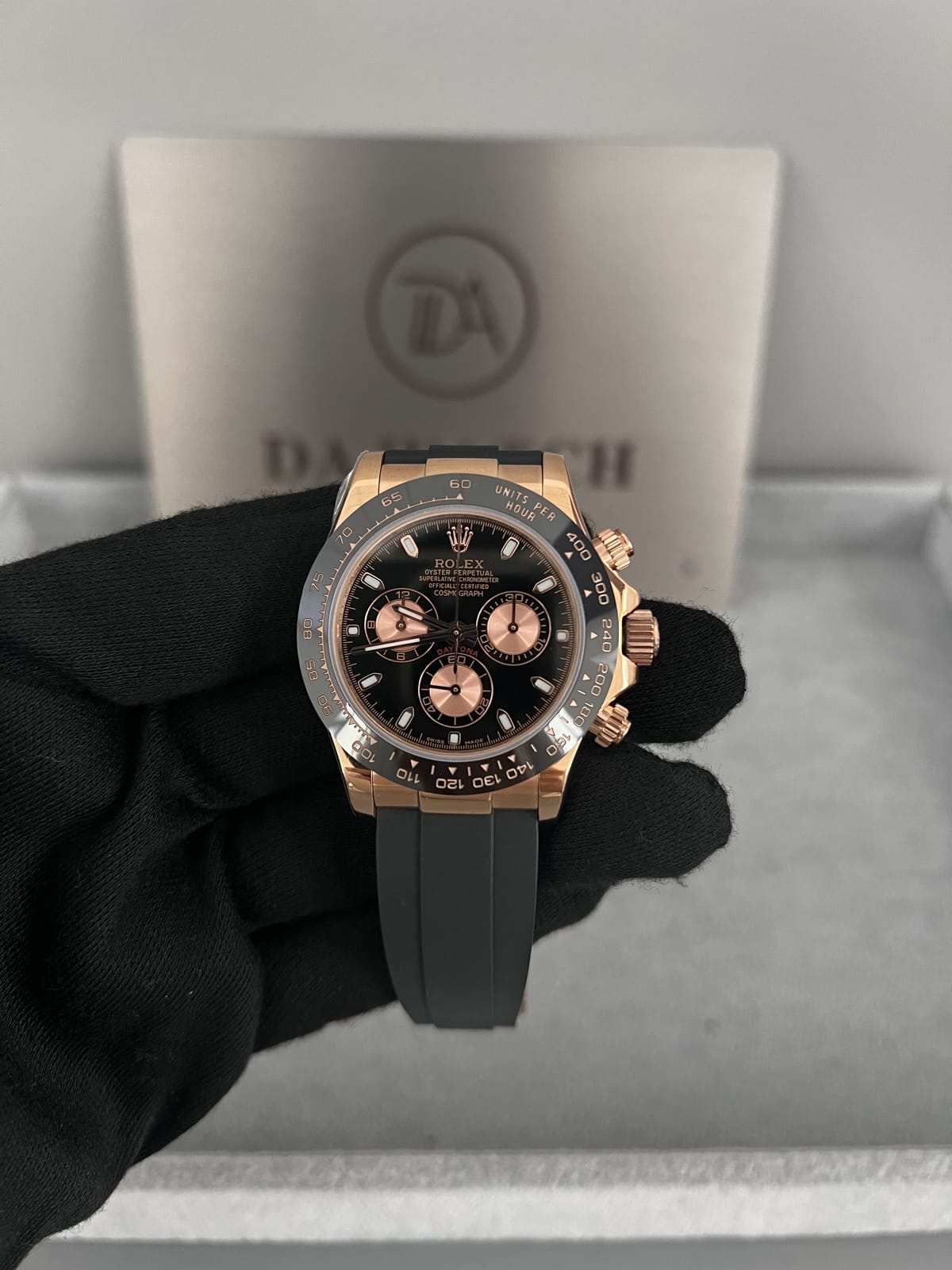 롤렉스 데이토나 로즈골드 금통 검판 러버밴드 40mm 4
