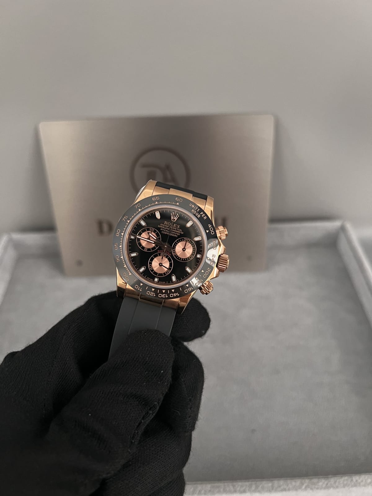 롤렉스 데이토나 로즈골드 금통 검판 러버밴드 40mm 19