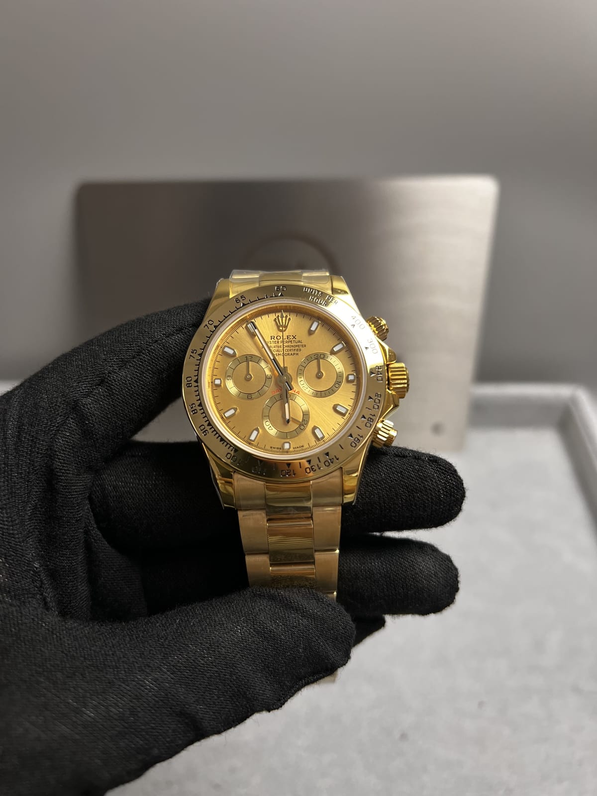 롤렉스 데이토나 옐로우골드 금통 골드다이얼 40mm 4