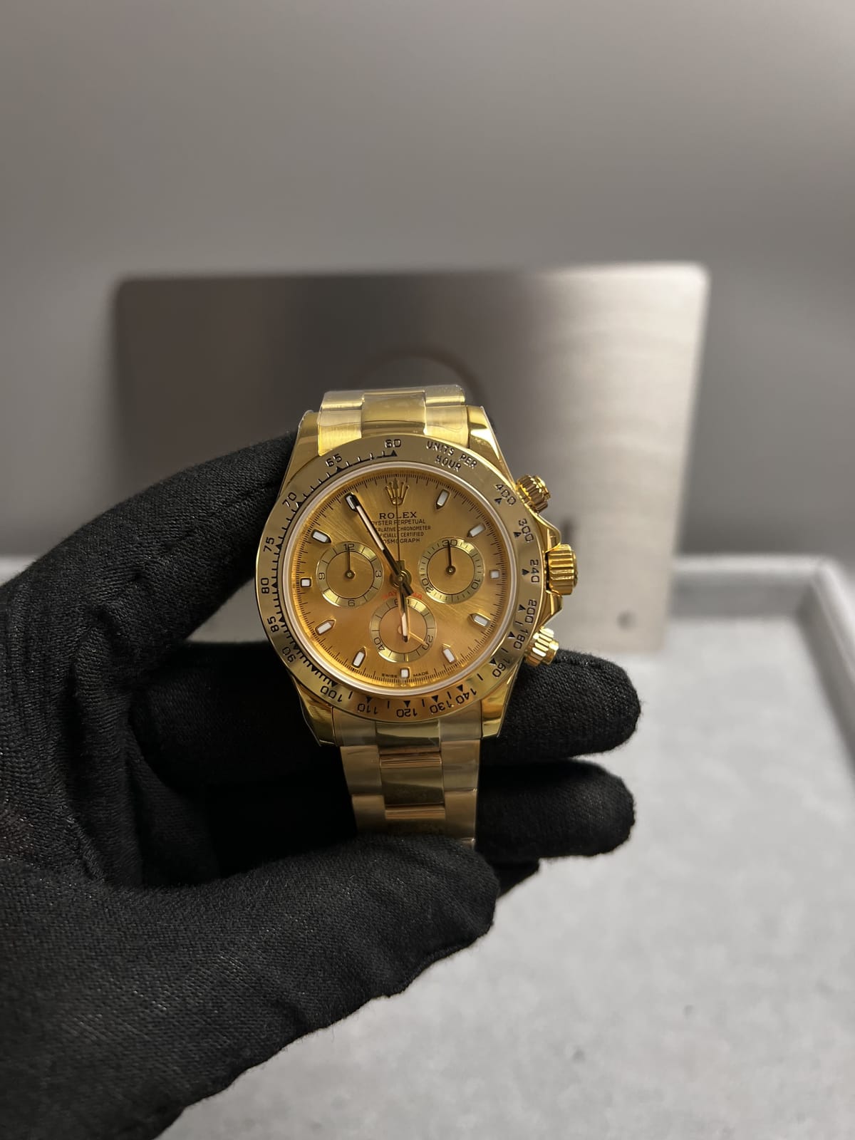 롤렉스 데이토나 옐로우골드 금통 골드다이얼 40mm 5