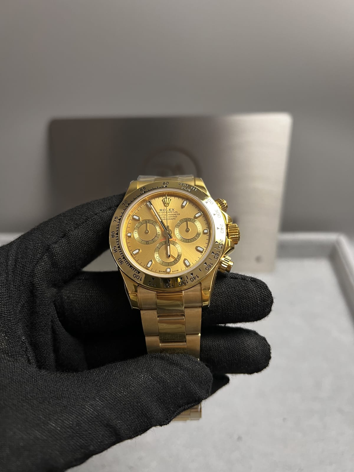 롤렉스 데이토나 옐로우골드 금통 골드다이얼 40mm 6