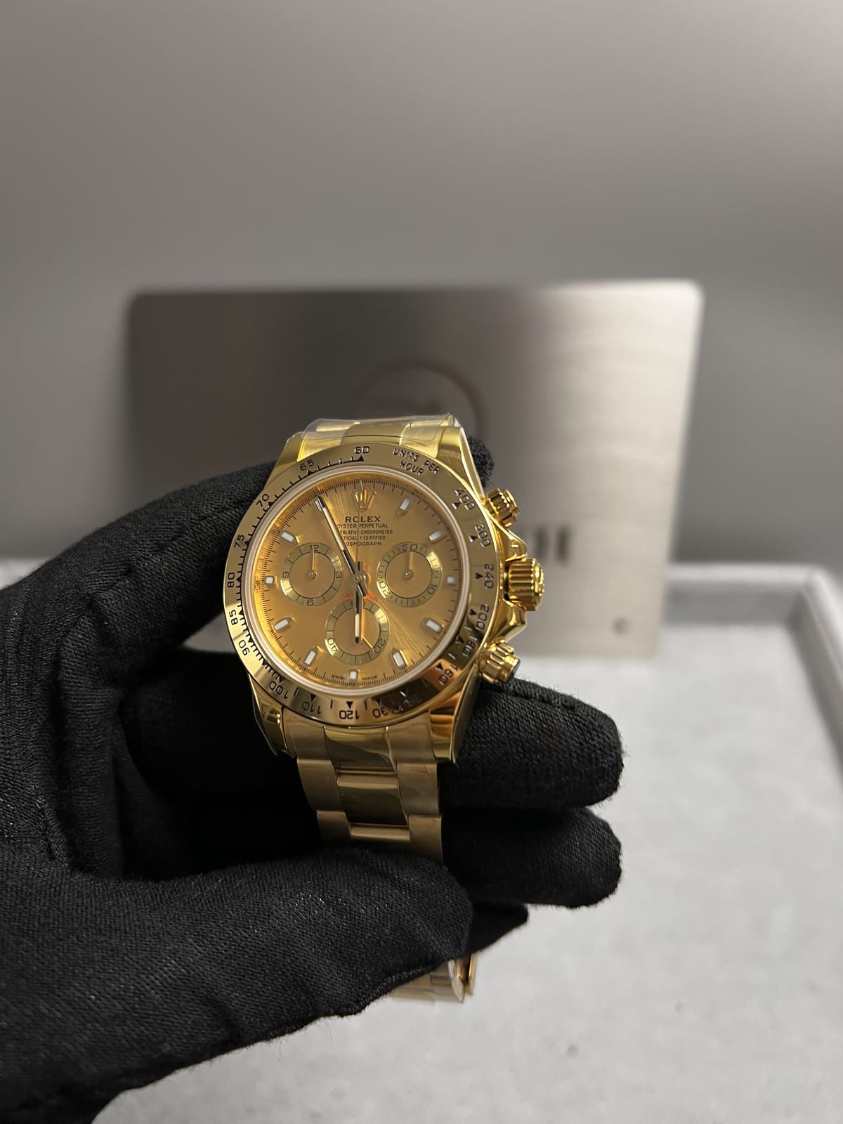롤렉스 데이토나 옐로우골드 금통 골드다이얼 40mm 7