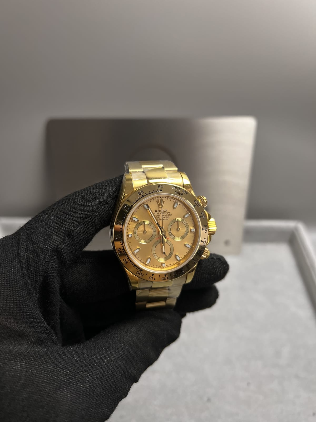 롤렉스 데이토나 옐로우골드 금통 골드다이얼 40mm 9