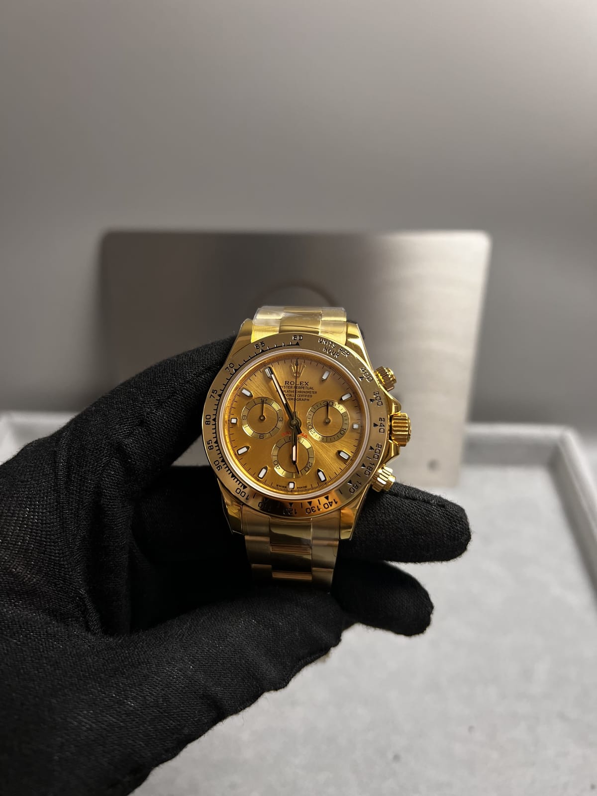 롤렉스 데이토나 옐로우골드 금통 골드다이얼 40mm 10