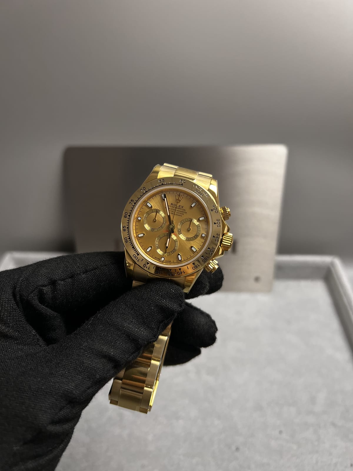 롤렉스 데이토나 옐로우골드 금통 골드다이얼 40mm 11