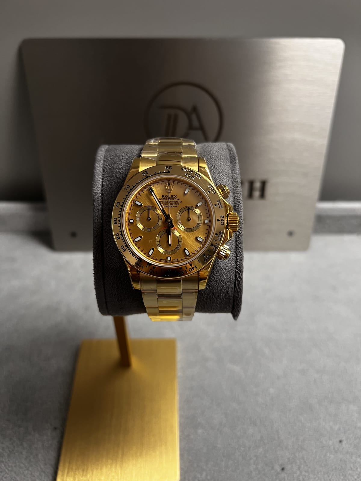 롤렉스 데이토나 옐로우골드 금통 골드다이얼 40mm 21