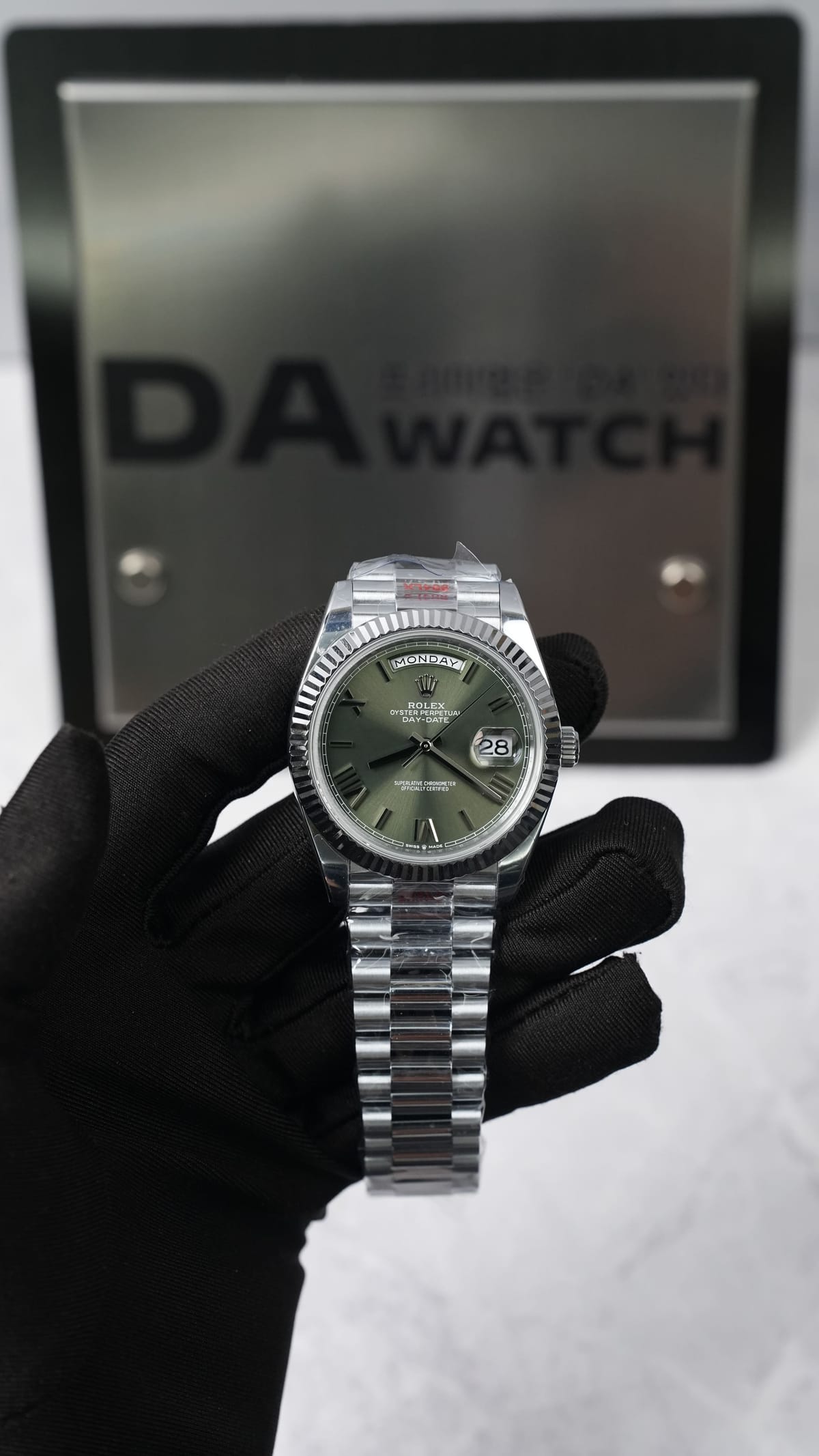 롤렉스 데이데이트 화이트골드 올리브그린 40mm 4