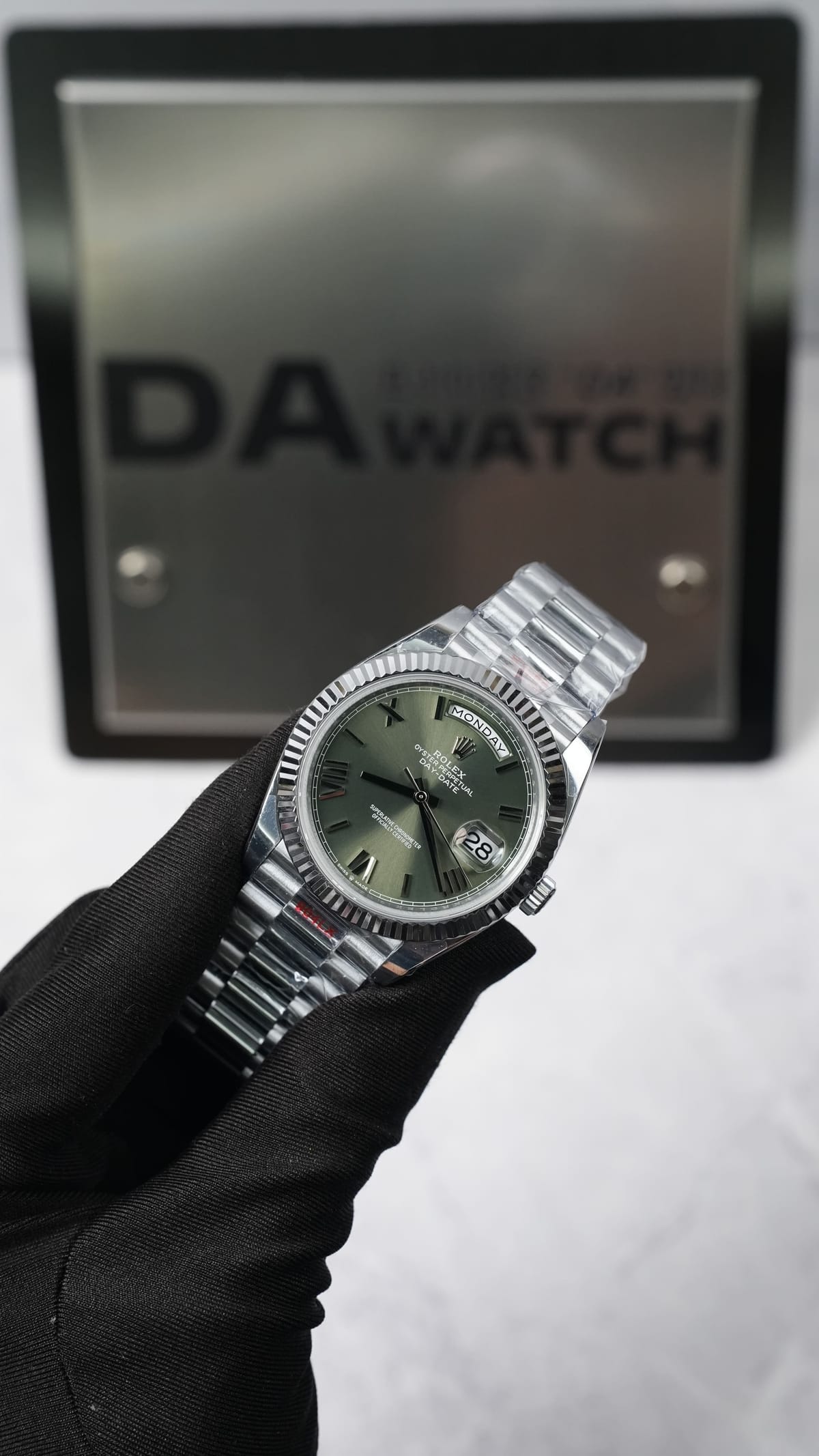 롤렉스 데이데이트 화이트골드 올리브그린 40mm 7