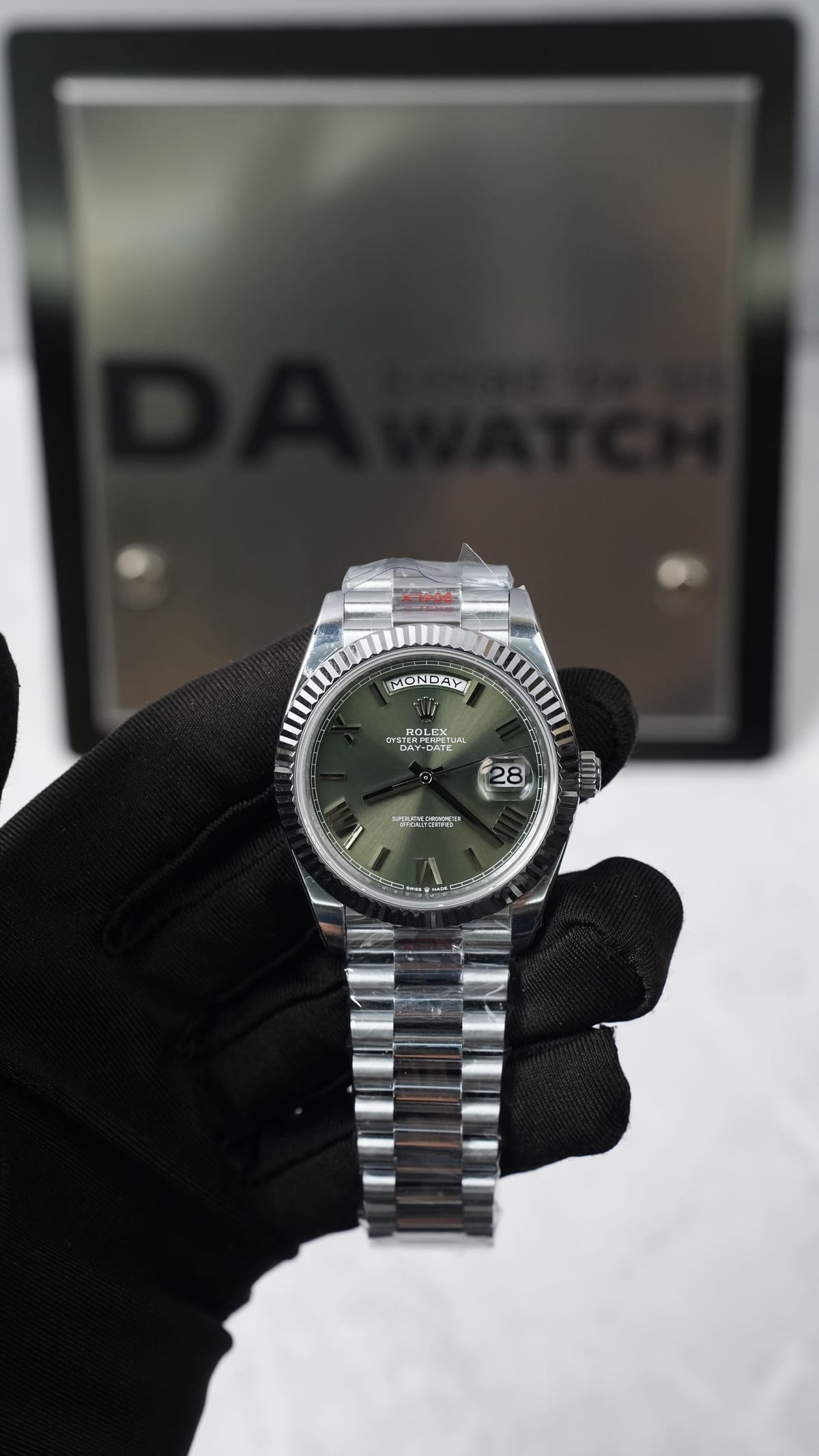 롤렉스 데이데이트 화이트골드 올리브그린 40mm 17