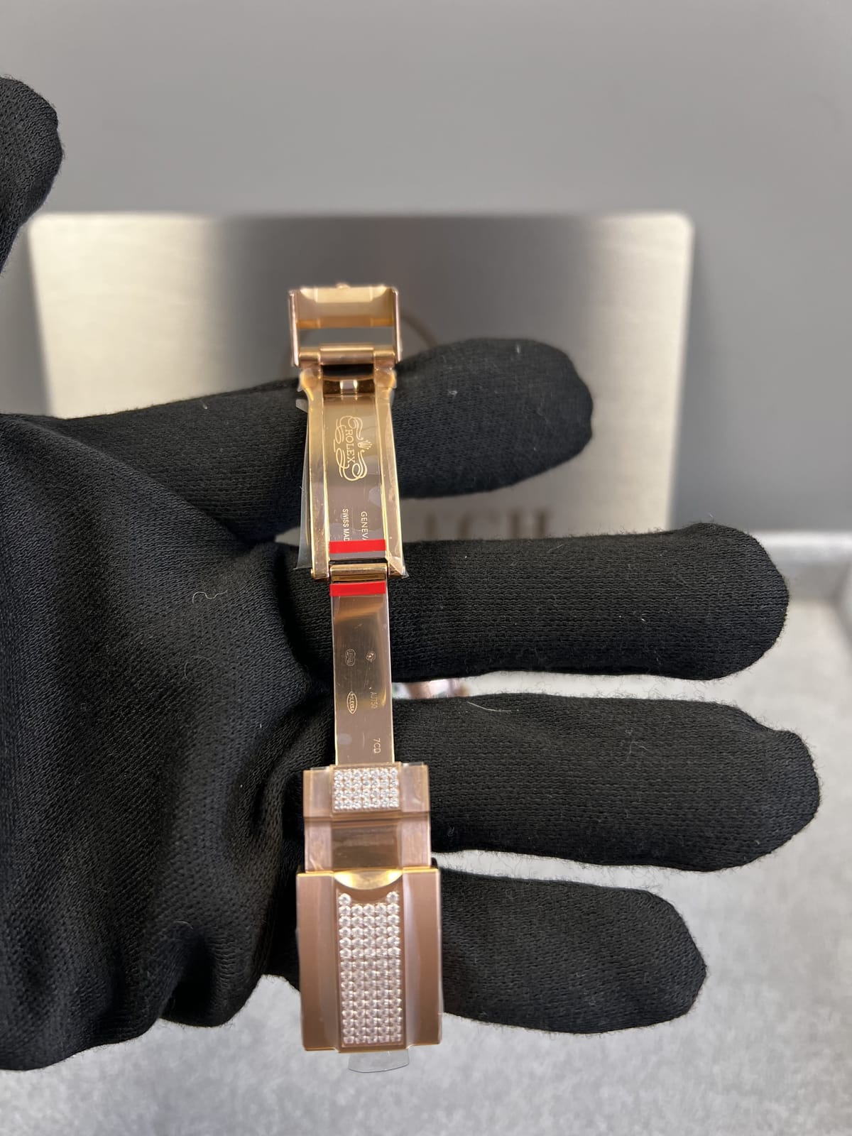 롤렉스 데이토나 로즈골드 금통 레인보우 다이아풀셋 40mm 18