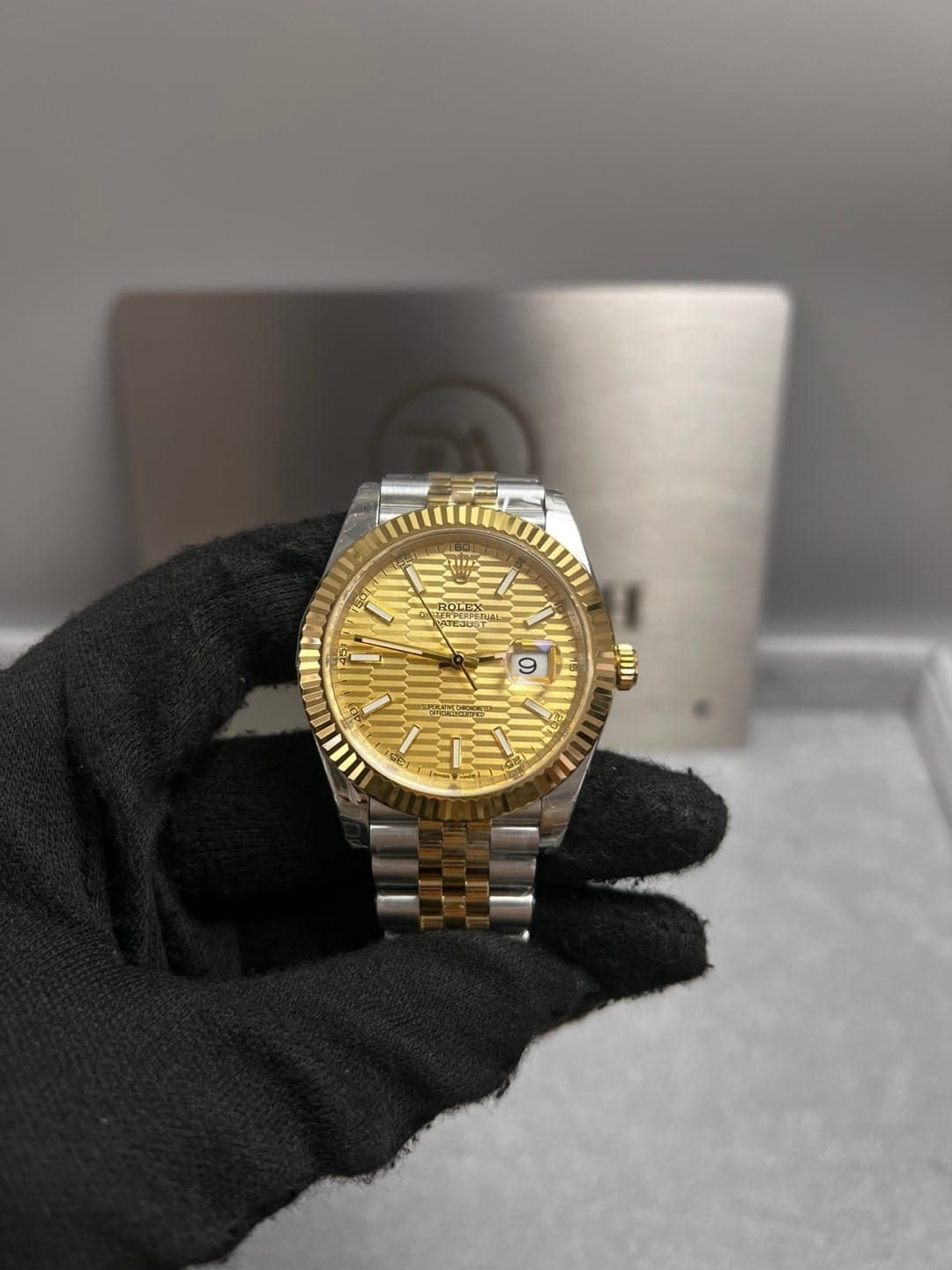 롤렉스 데이저스트 골드 플루티드 다이얼 콤비 41mm 4