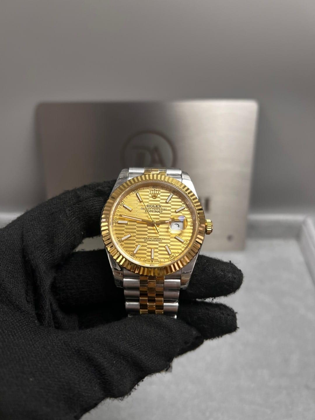 롤렉스 데이저스트 골드 플루티드 다이얼 콤비 41mm 5