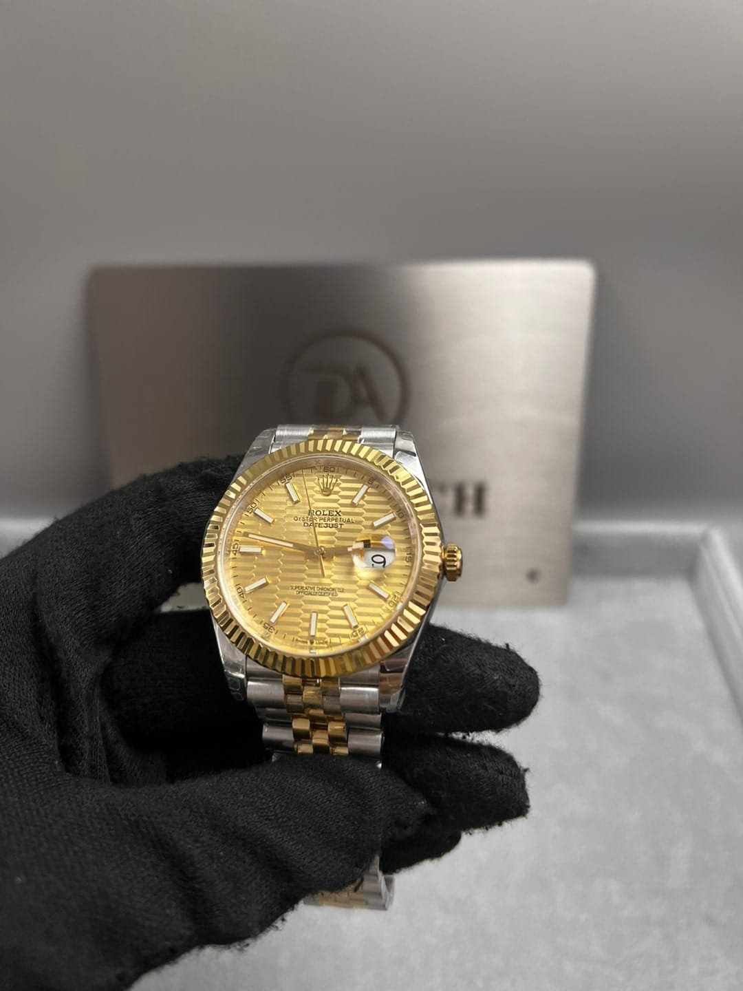롤렉스 데이저스트 골드 플루티드 다이얼 콤비 41mm 7