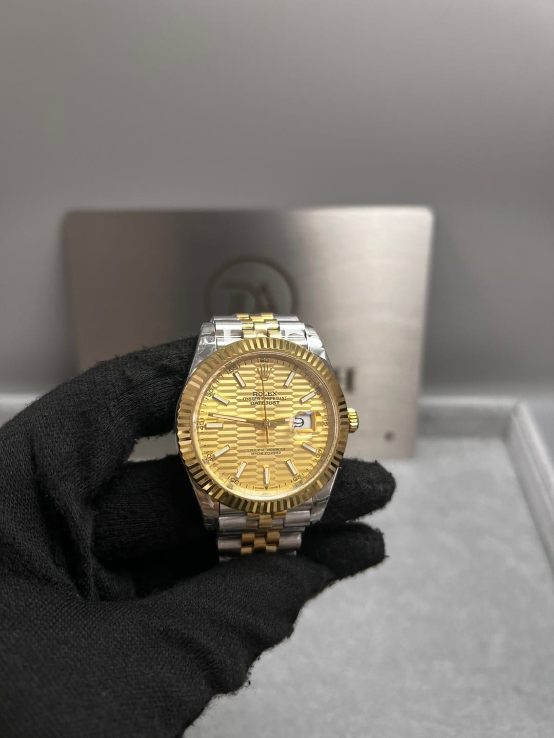 롤렉스 데이저스트 골드 플루티드 다이얼 콤비 41mm 9