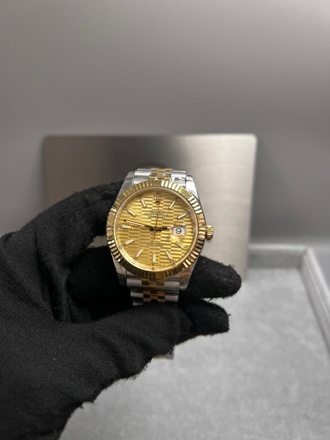 롤렉스 데이저스트 골드 플루티드 다이얼 콤비 41mm 10