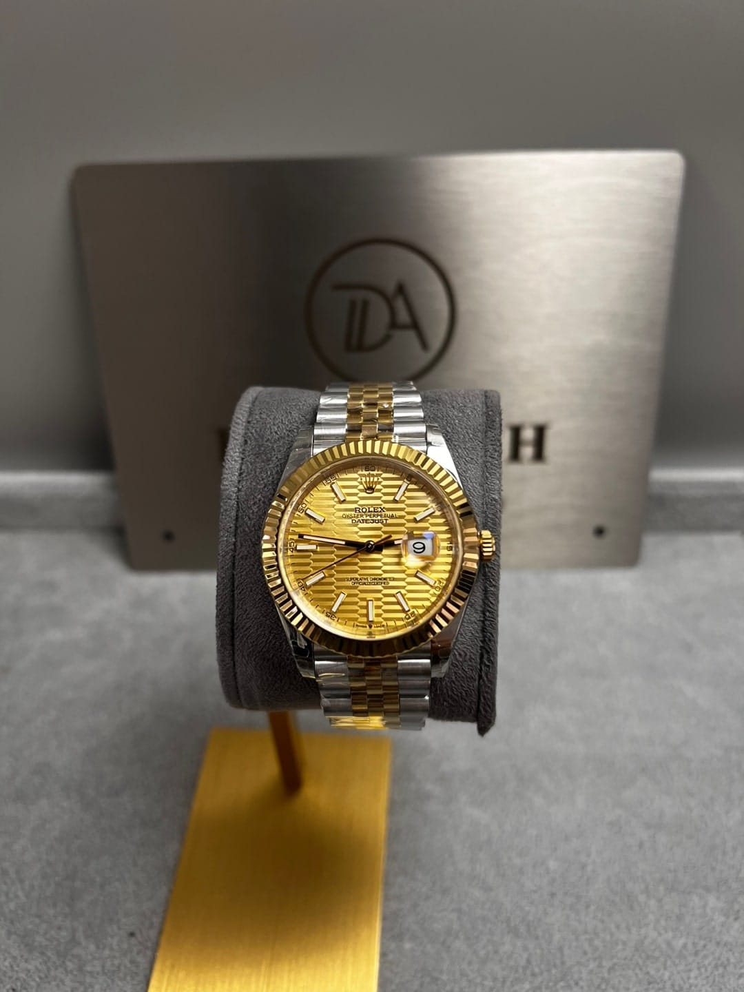 롤렉스 데이저스트 골드 플루티드 다이얼 콤비 41mm 21