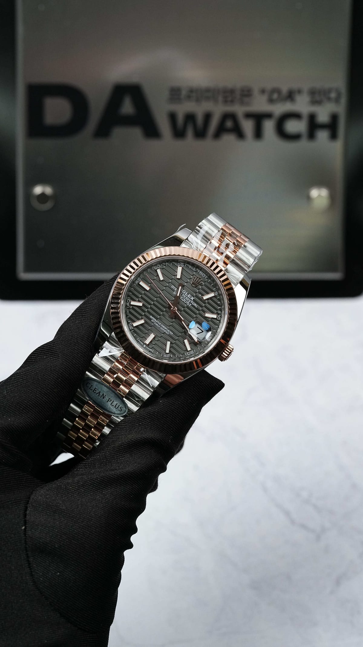 롤렉스 데이저스트 로즈골드 콤비 블랙 플루티드 다이얼 41mm 5