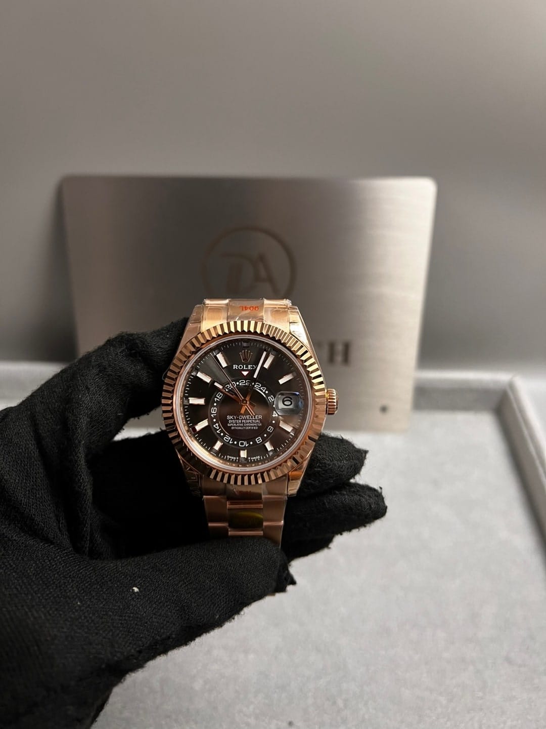 롤렉스 스카이드웰러 로즈골드 금통 블랙다이얼 42mm 6