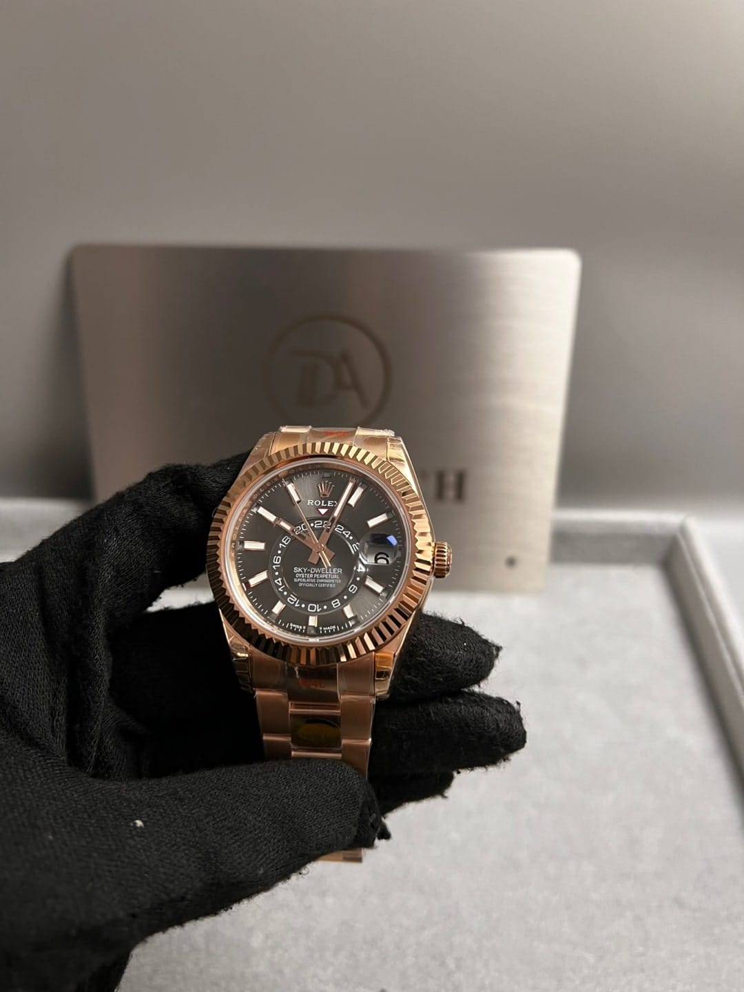 롤렉스 스카이드웰러 로즈골드 금통 블랙다이얼 42mm 7