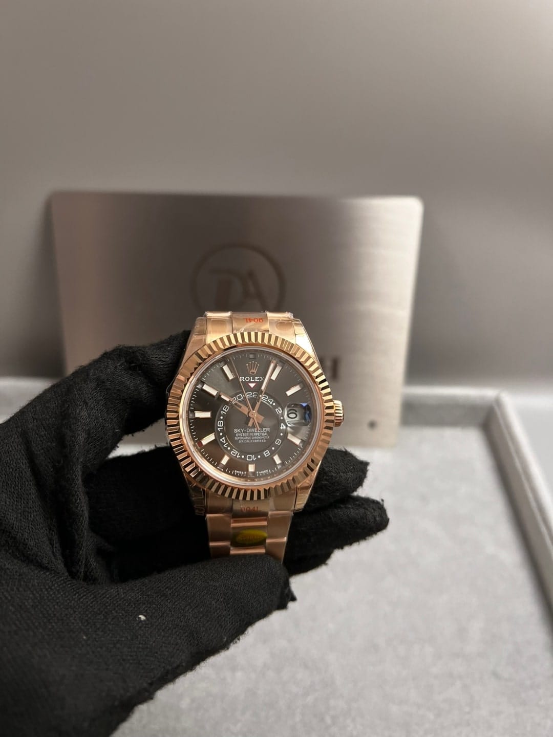 롤렉스 스카이드웰러 로즈골드 금통 블랙다이얼 42mm 9