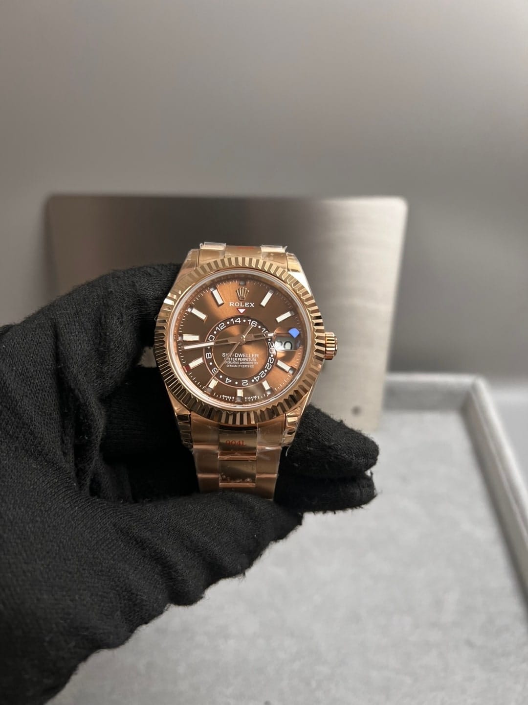 롤렉스 스카이드웰러 로즈골드 금통 초코다이얼 42mm 4