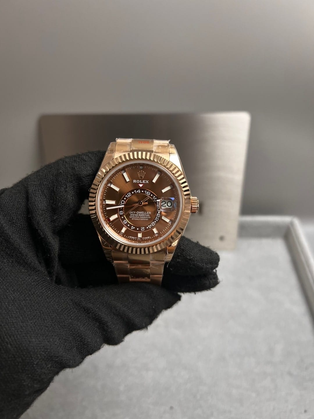 롤렉스 스카이드웰러 로즈골드 금통 초코다이얼 42mm 6