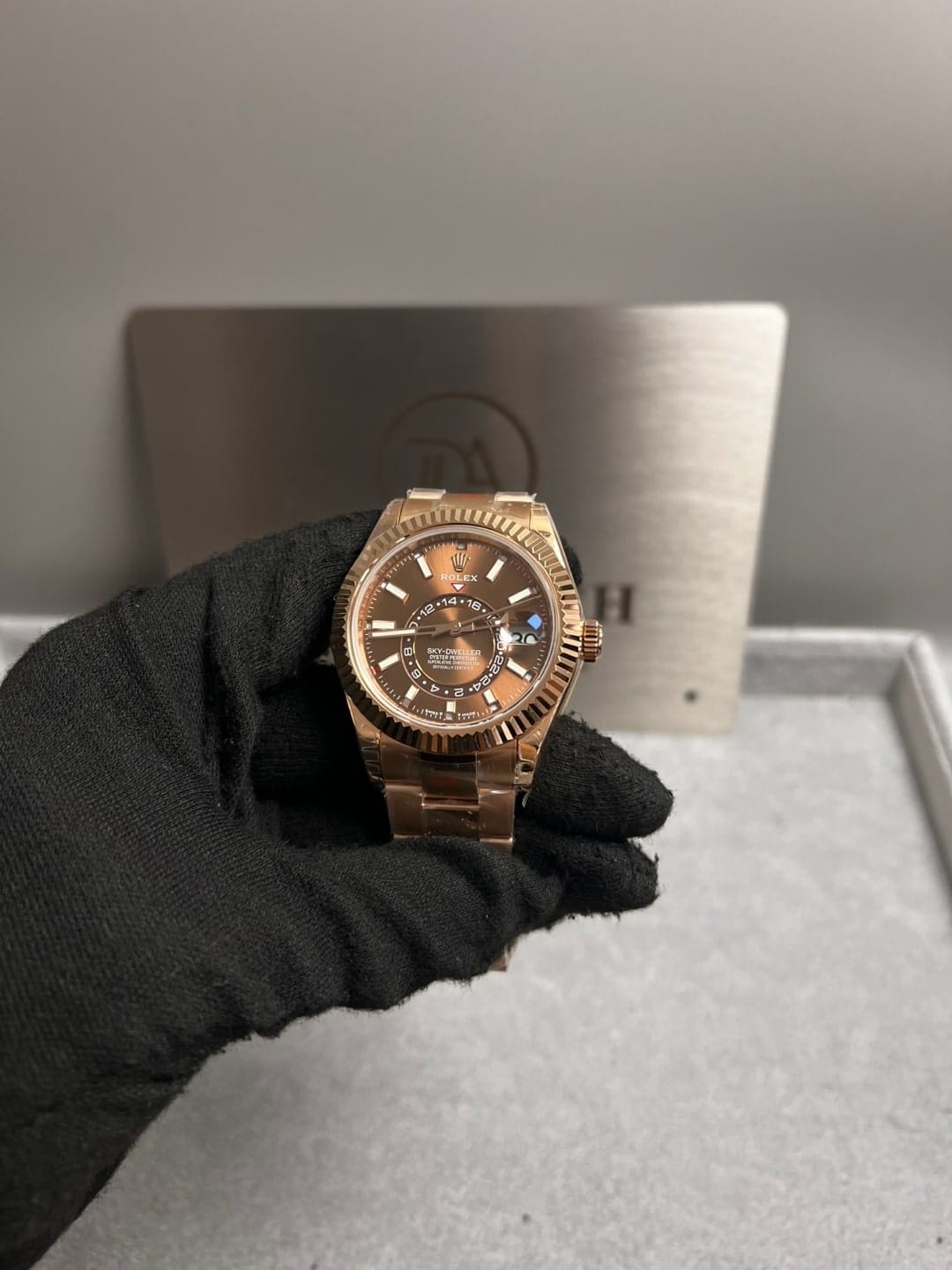 롤렉스 스카이드웰러 로즈골드 금통 초코다이얼 42mm 7