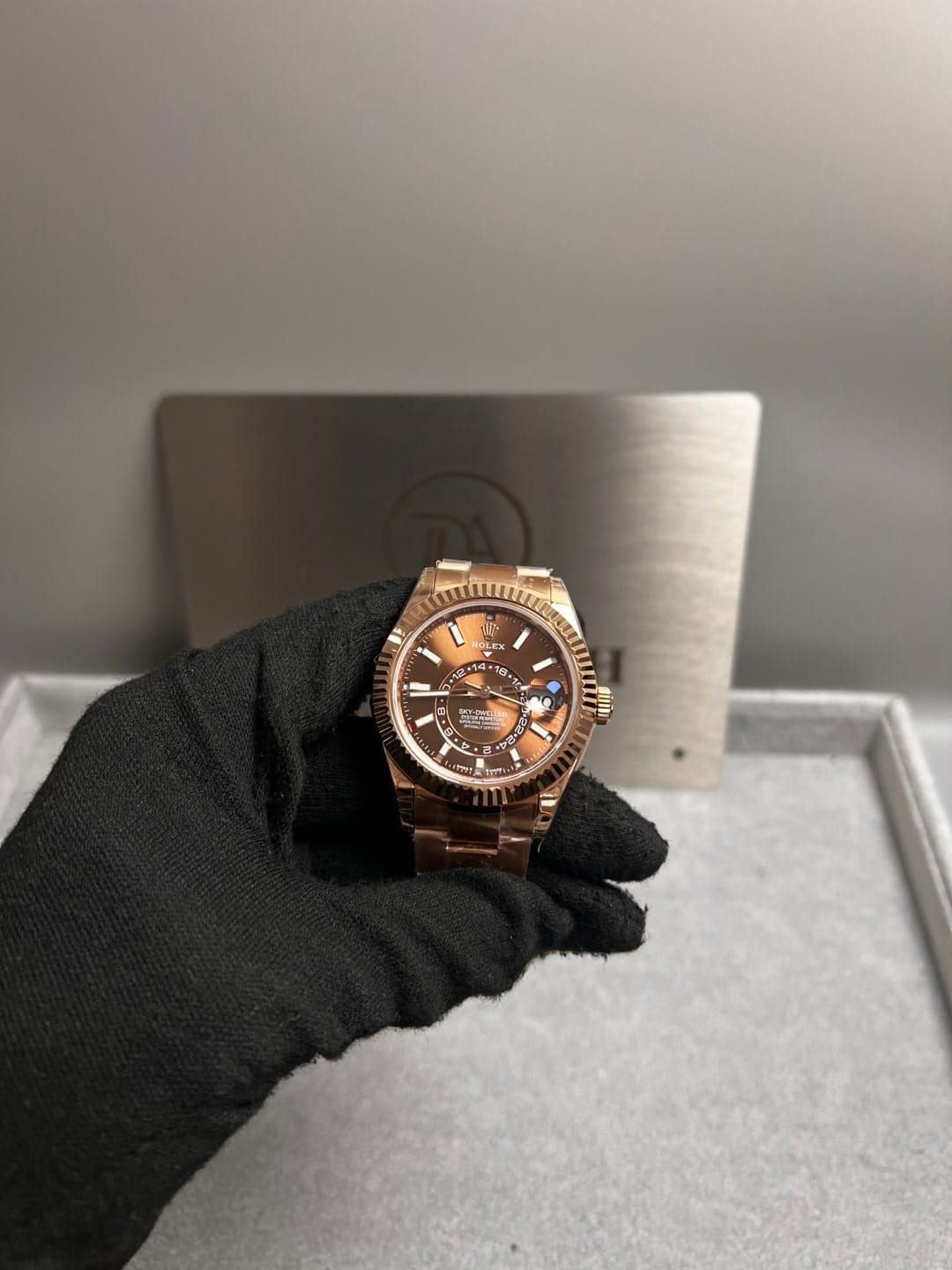 롤렉스 스카이드웰러 로즈골드 금통 초코다이얼 42mm 8