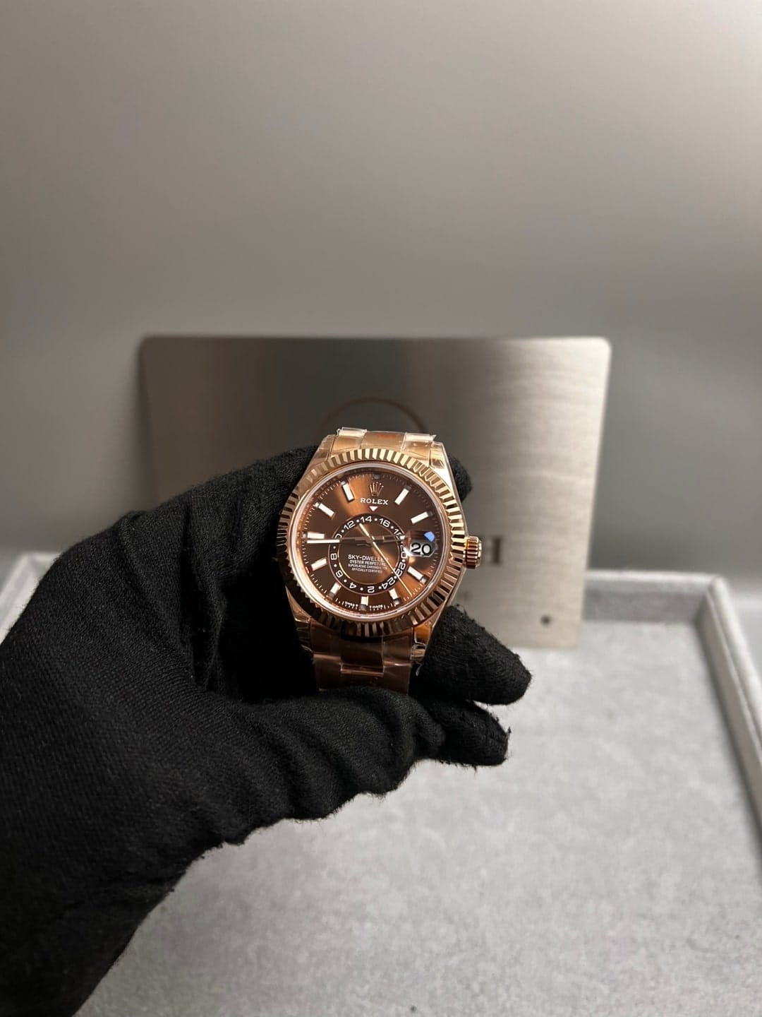 롤렉스 스카이드웰러 로즈골드 금통 초코다이얼 42mm 10