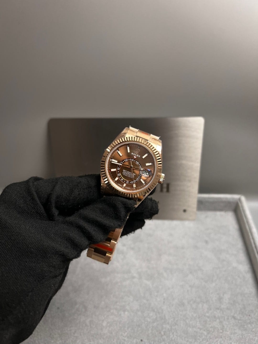 롤렉스 스카이드웰러 로즈골드 금통 초코다이얼 42mm 11