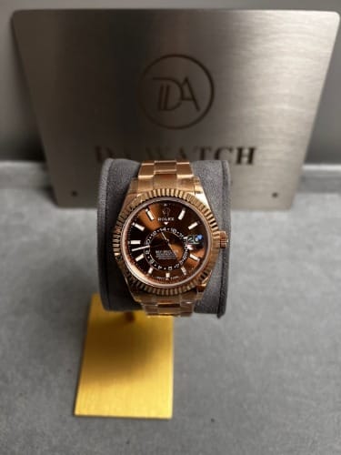 롤렉스 스카이드웰러 로즈골드 금통 초코다이얼 42mm