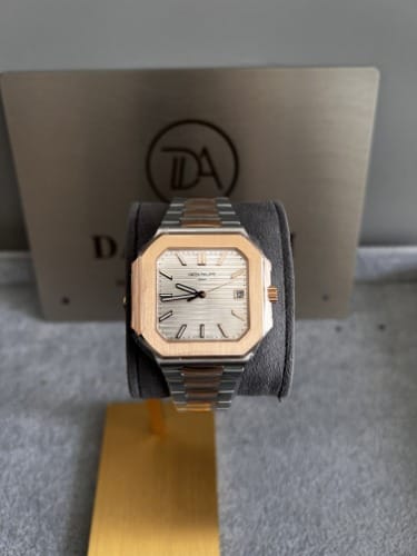 파텍필립 5821 큐비투스 금통 콤비 화이트다이얼 45mm